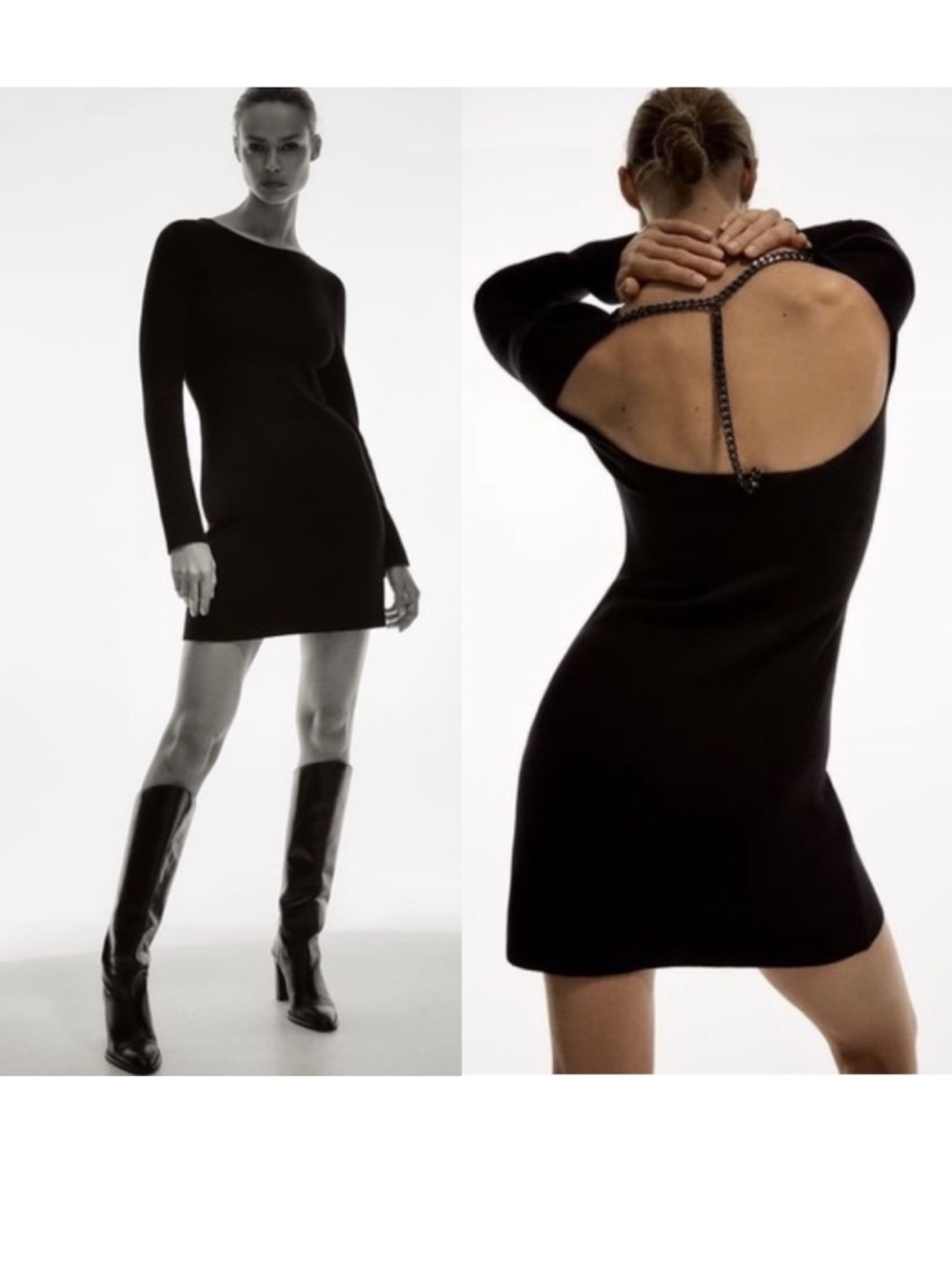 ZARA | Women’s Dress With Chain